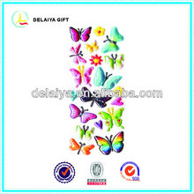 3D PVC butterfly stickers